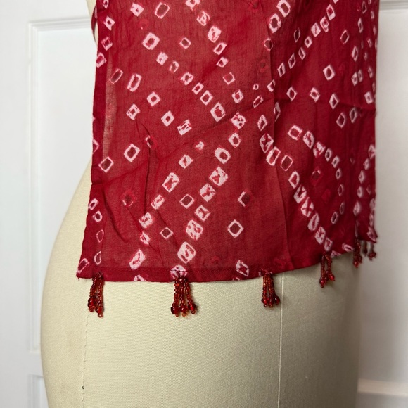 Wet Seal red open back top - Picture 3 of 5